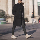 Men's Mid-length Casual Coat Korean Style Loose Windbreaker